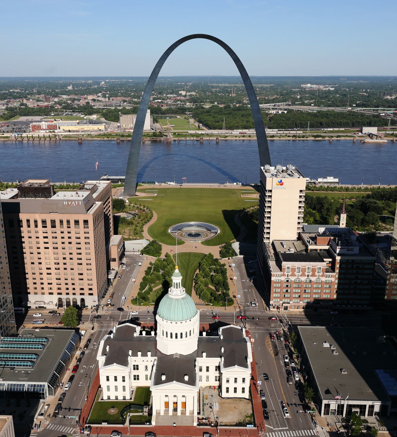 St. Louis Arch and redesigned entrance